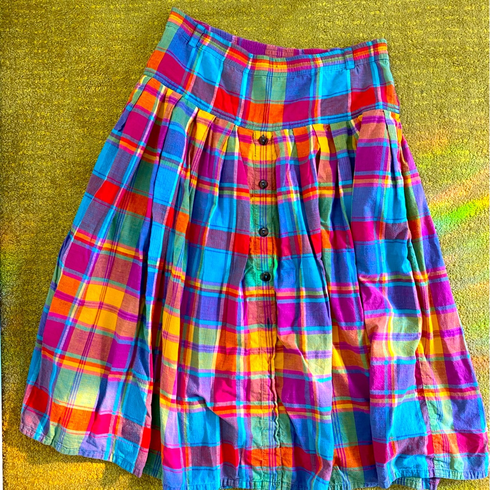 Vintage madras skirt